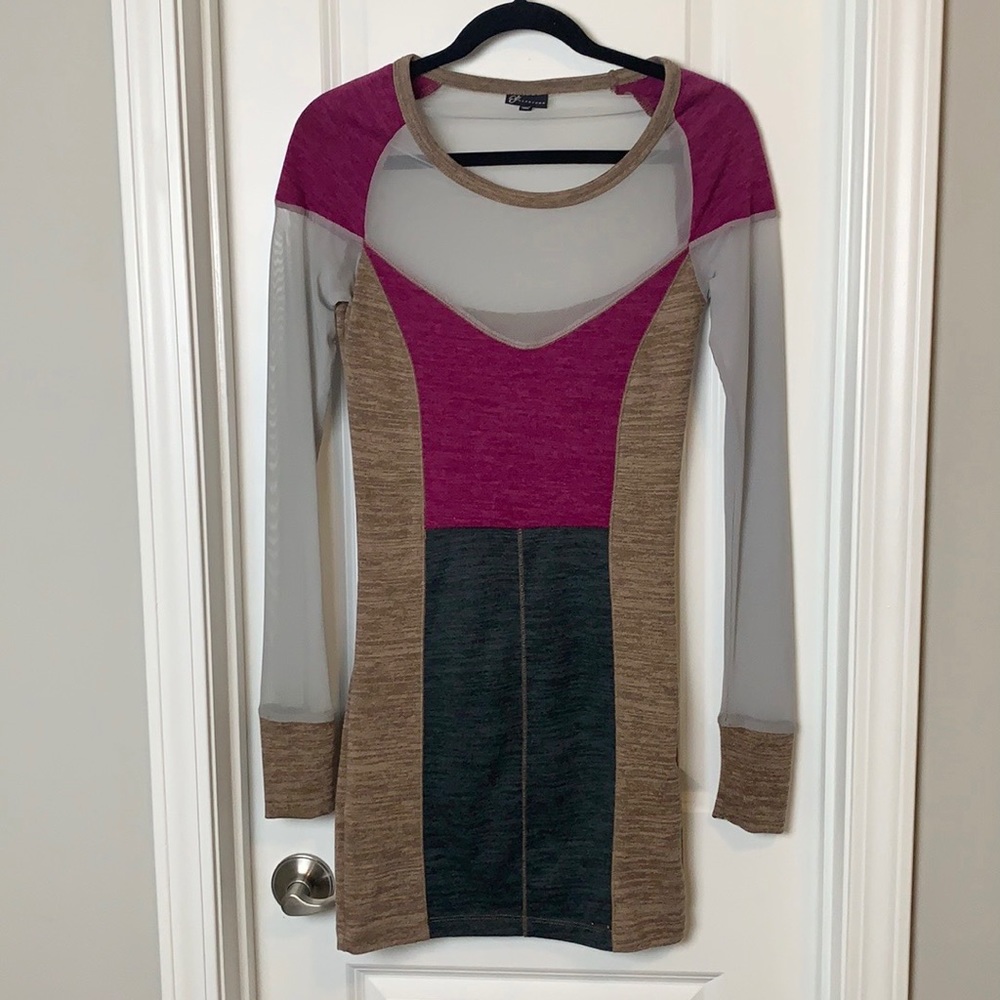 Long Sleeve Mini Dress - Medium